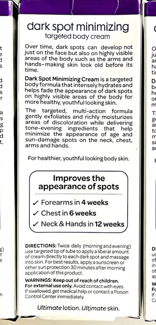 Gold Bond Dark Spot Minimizing Body Cream - 2oz Tone Corrector