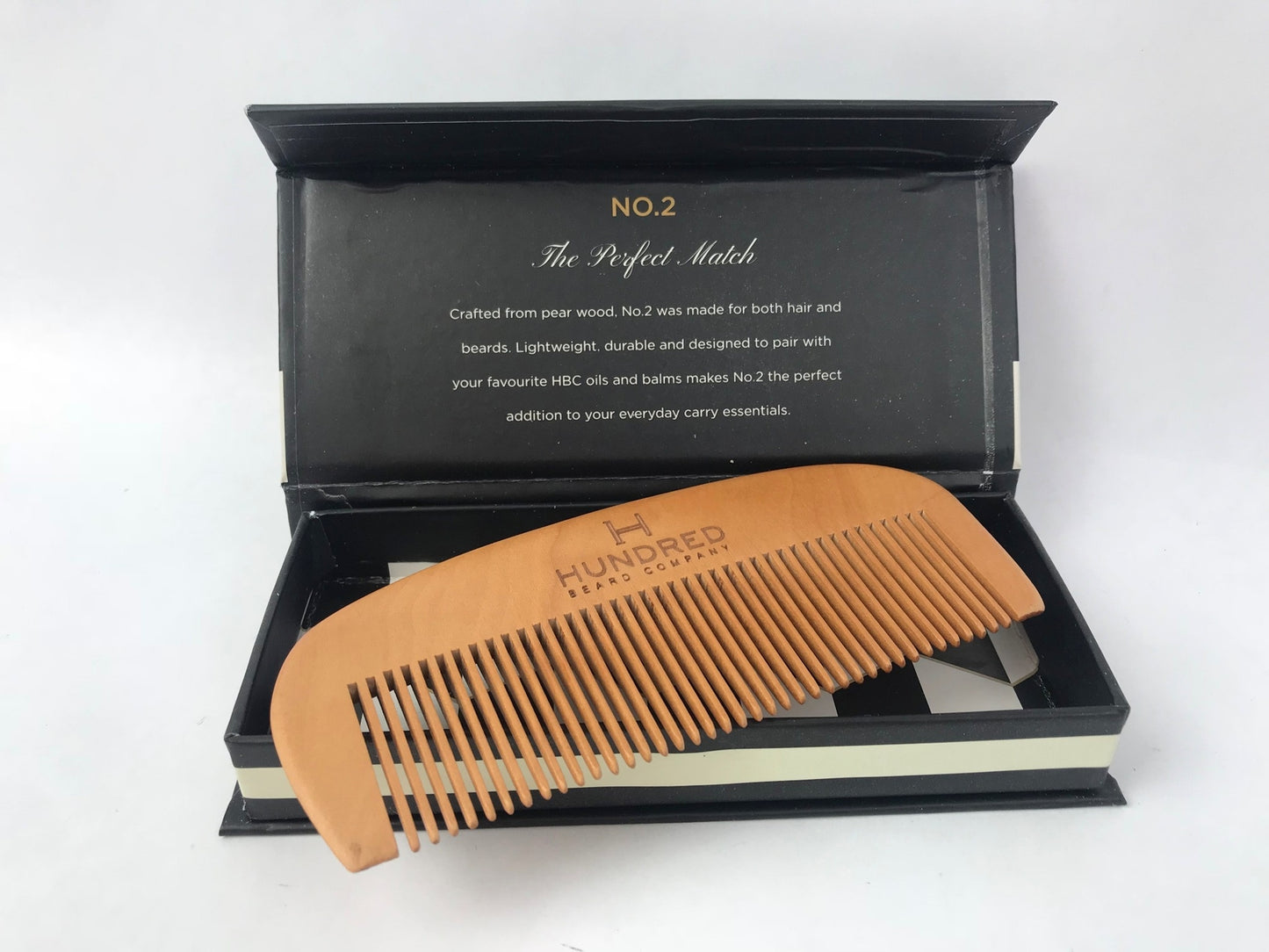 Beard Comb Set in Premium Gift Box - No.2 by Hundred Beard Company, 3 Pack