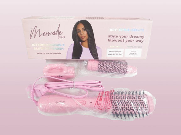 Interchangeable Hair Blow Dry Brush - Pink, MH6001
