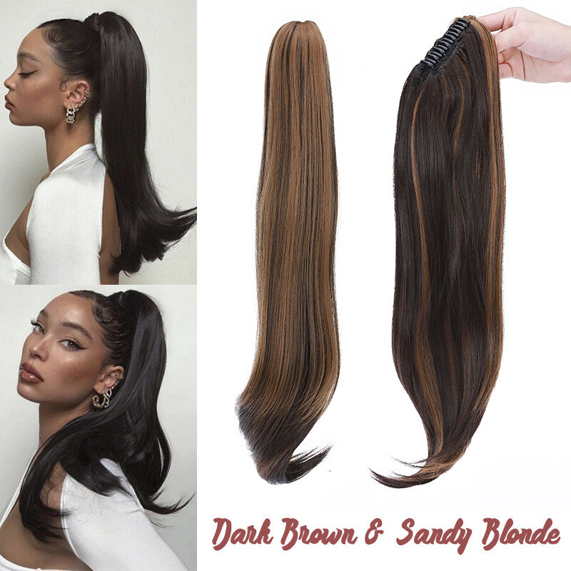 Claw On Ponytail Hair Extension - Human Hair Clip-In Style & Length Options