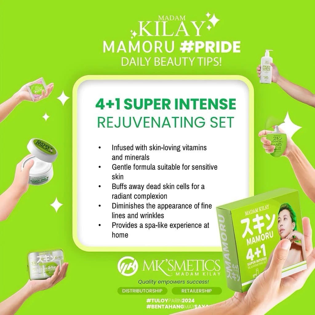 Madam Kilay Mamoru 4+1 Rejuvenating Skin Care Set for Youthful & Clear Skin