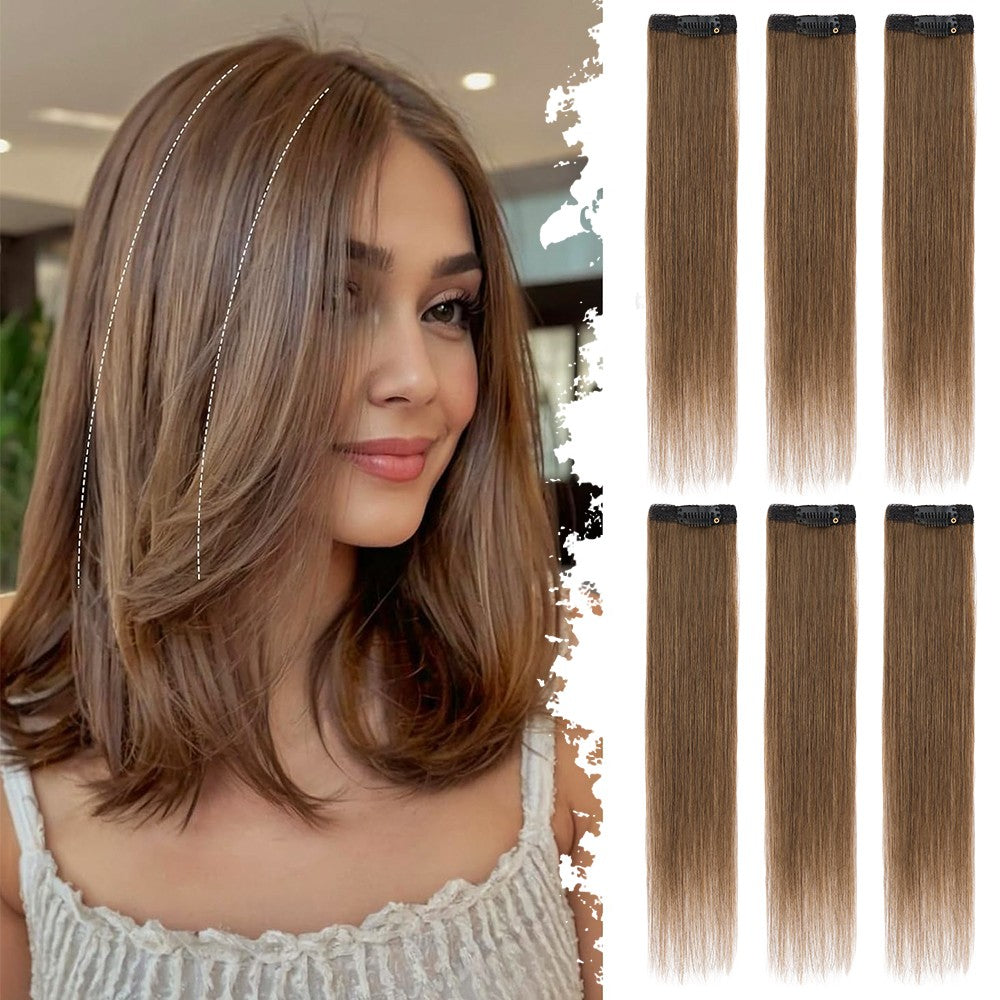 Clip-In Hair Topper Remy Human Hair Short Mini Patches for Volume & Coverage