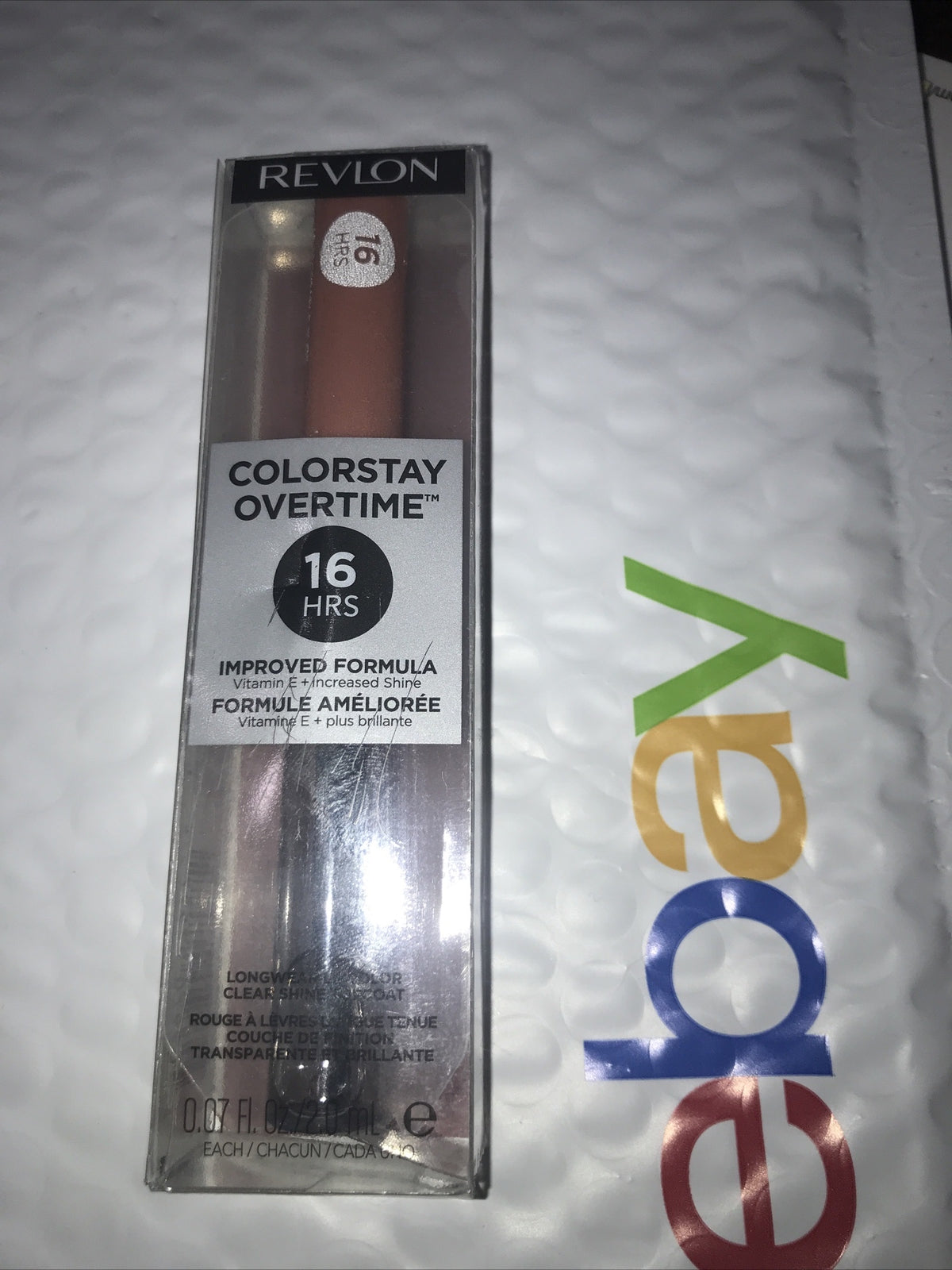 Revlon Colorstay Overtime 16HR Lip Color Unstoppable Nude Top Coat - Vitamin E