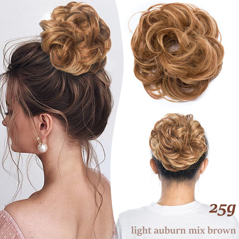 Natural Curly Messy Bun Hair Piece - Hair Extensions & Updo Accessory