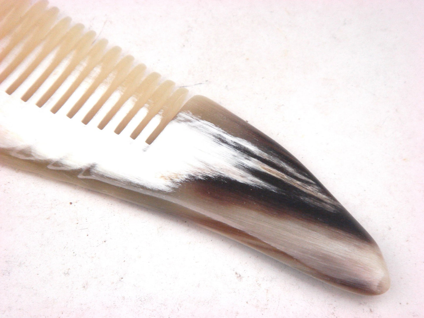Ox Horn Handcrafted Pocket Comb - Unique Wooden Hair Organizer