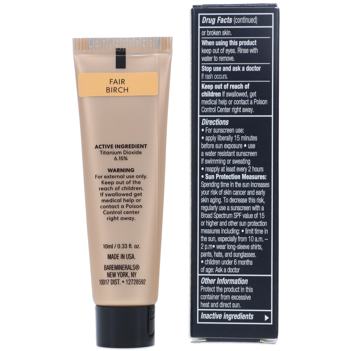 BareMinerals Complexion Rescue Brightening Concealer SPF 25 Fair - Light Coverage for Under Eyes