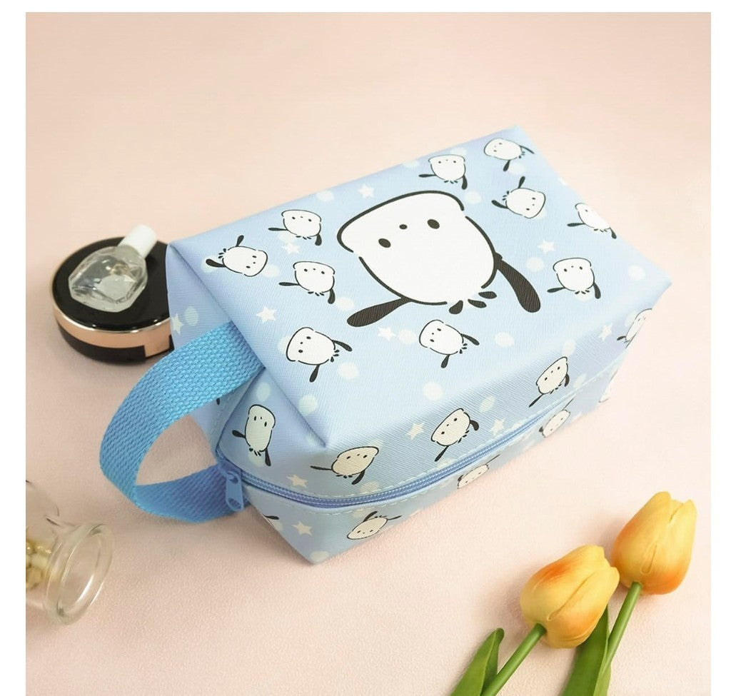 Anime Cinnamoroll Dog Makeup Bag - Cute Cosmetic Pouch for Travel & Storage