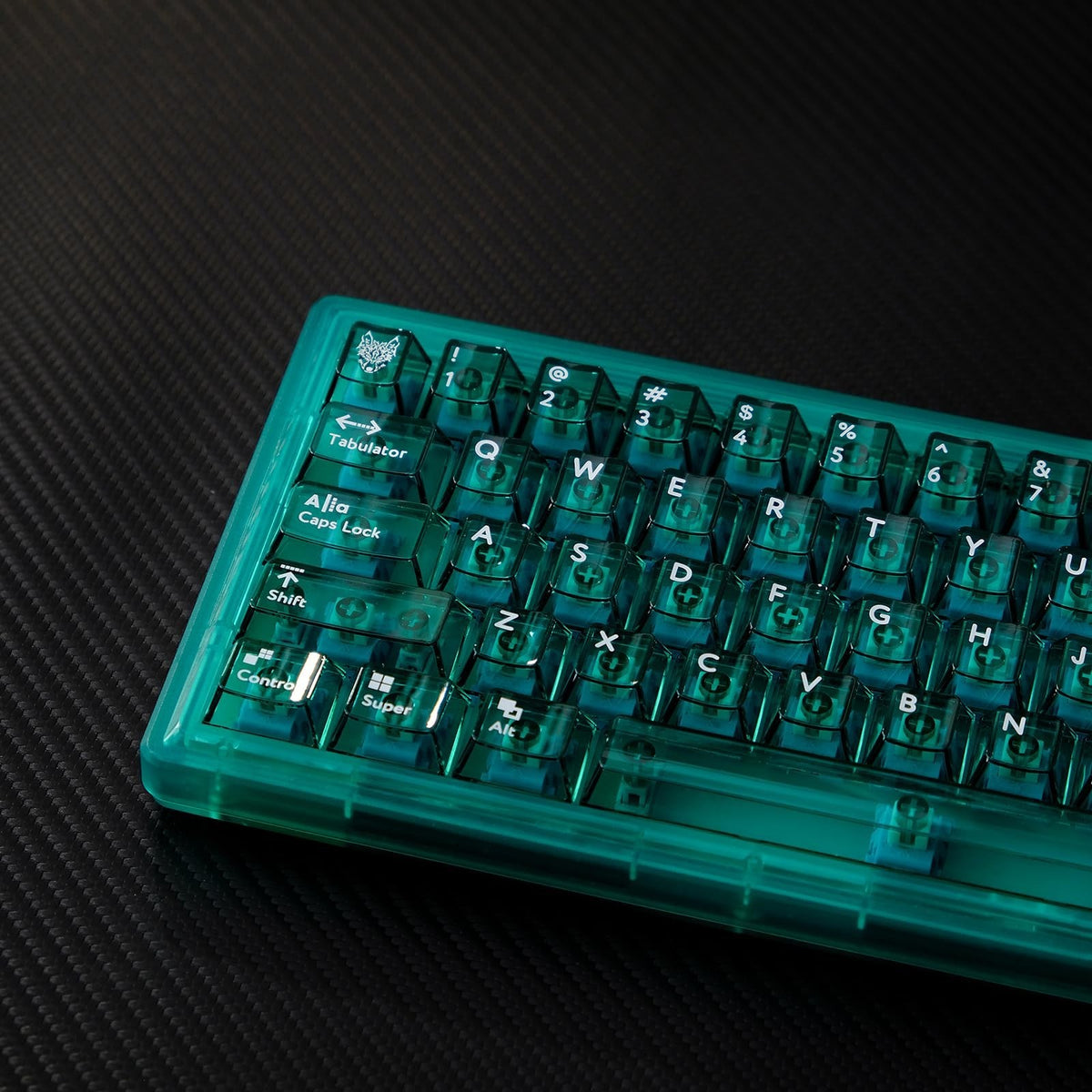 Green Transparent Keycap Set for Mechanical Keyboard Cherry Profile 114 Keys