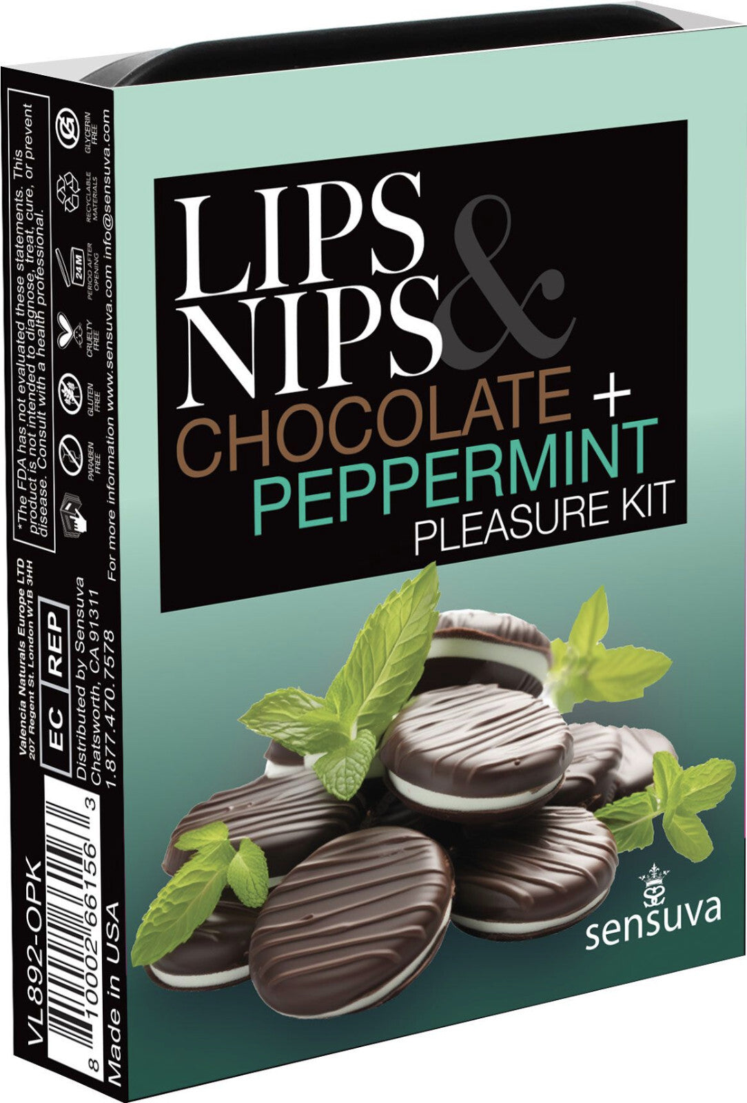 Sensuva Lips & Nips Pleasure Kit - Lip Balm & Nipple Balm Set with Flavors