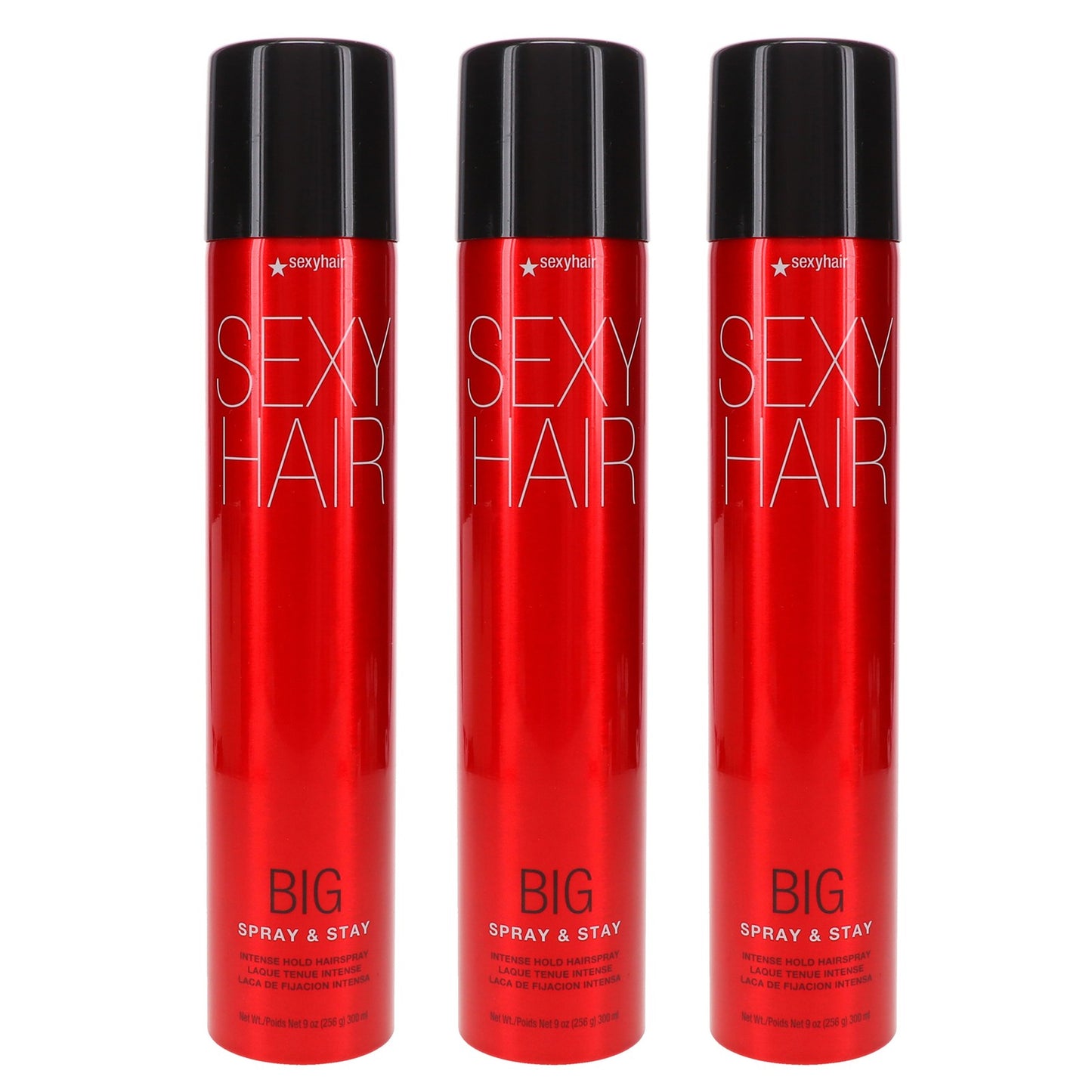 Professional Heavy Hold Hairspray - 9 oz, 3 Pack - Long Lasting, Humidity-Resistant Styling Spray
