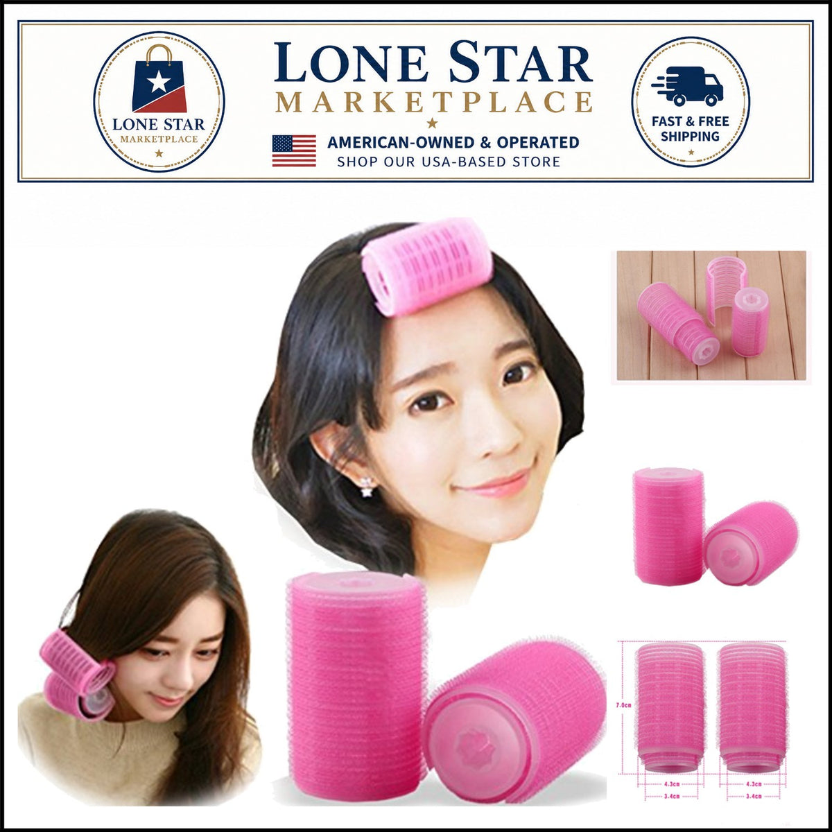 Reusable Pink Double-Layer Hair Curlers for Gorgeous, Long-Lasting Curls