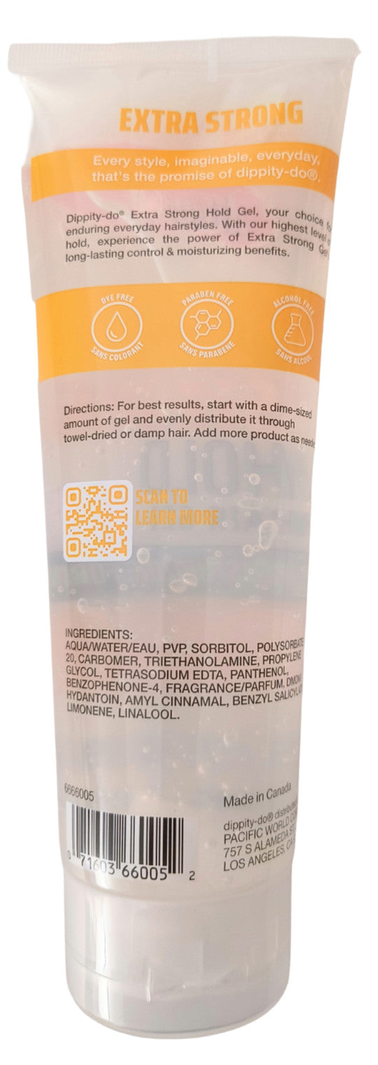 Extra Strong Hold Moisturizing Hair Gel - 8 fl oz Two Tubes