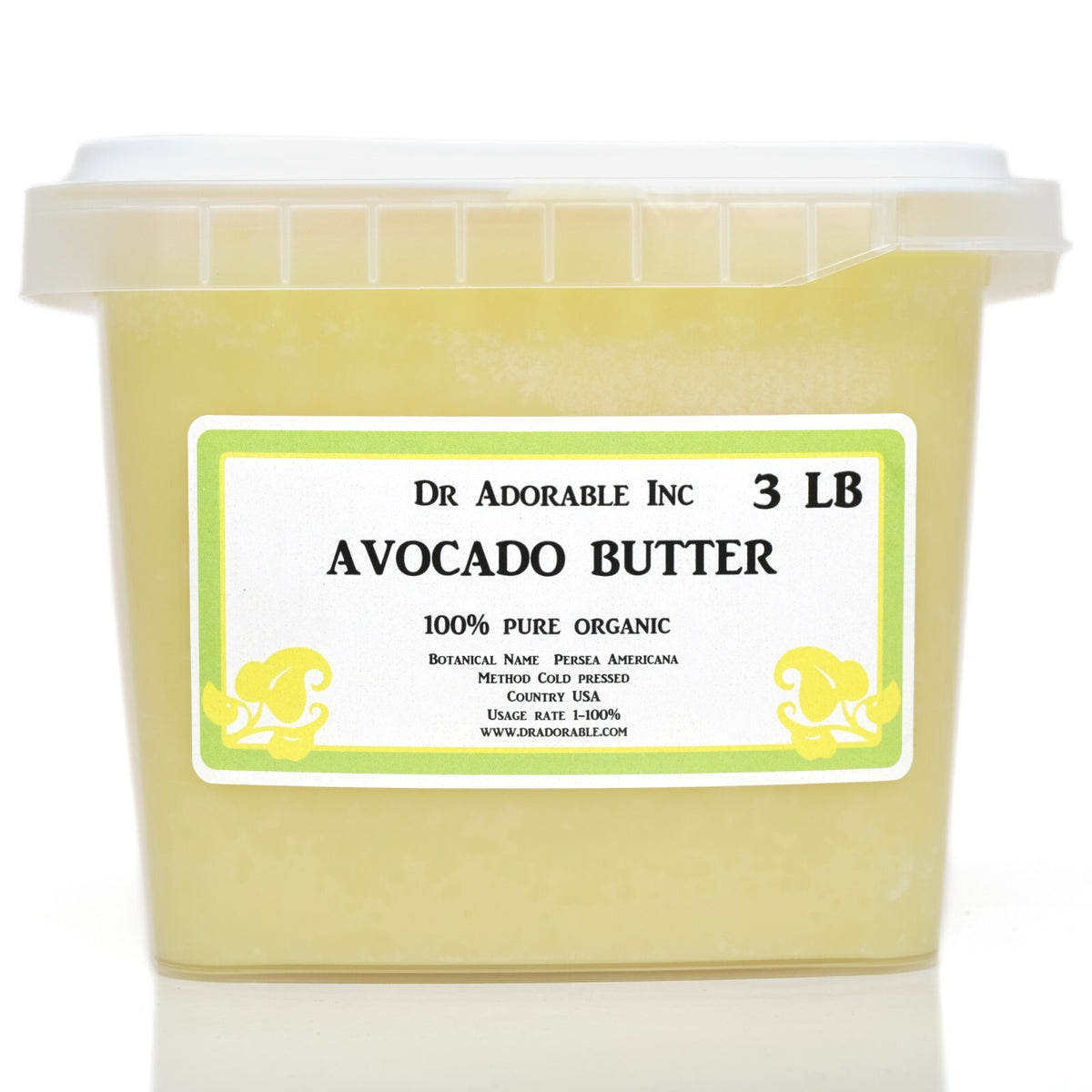 Organic Avocado Butter - Cold Pressed Pure