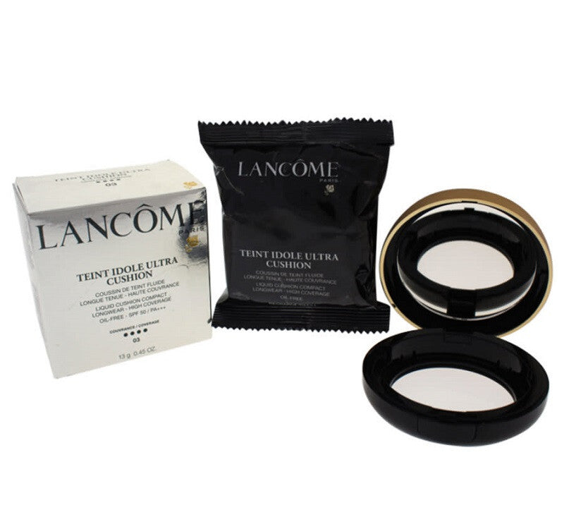 Lancôme Teint Idole Ultra Cushion Oil-Free SPF 50 – 0.45 oz / 13 g, Beige Peche