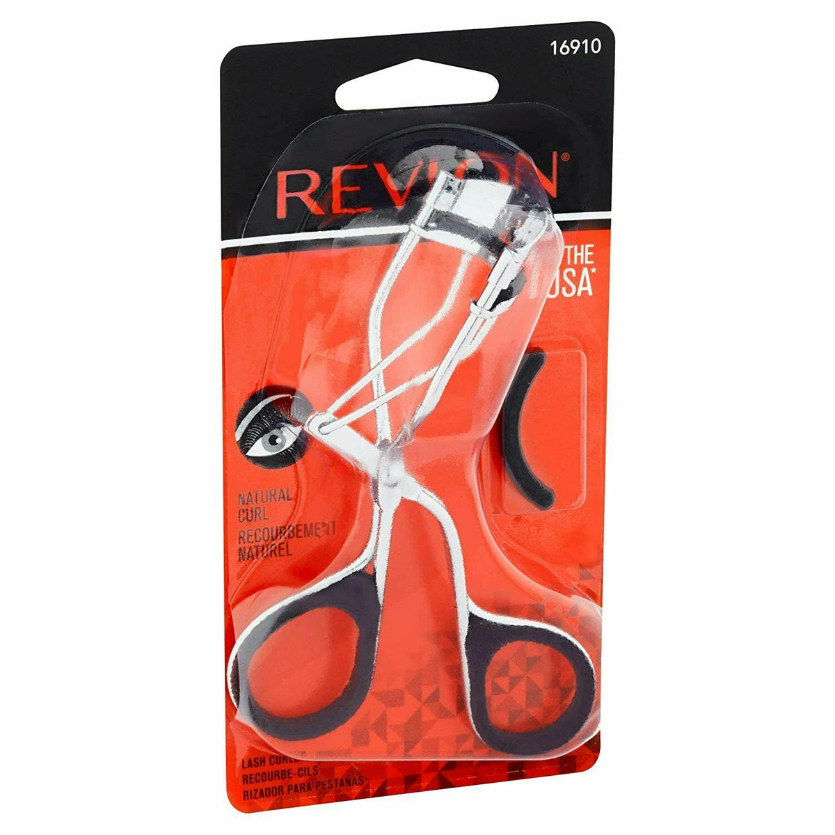 Eyelash Curler for Natural Curl - Revlon 16910 Chrome Eyelash Tool