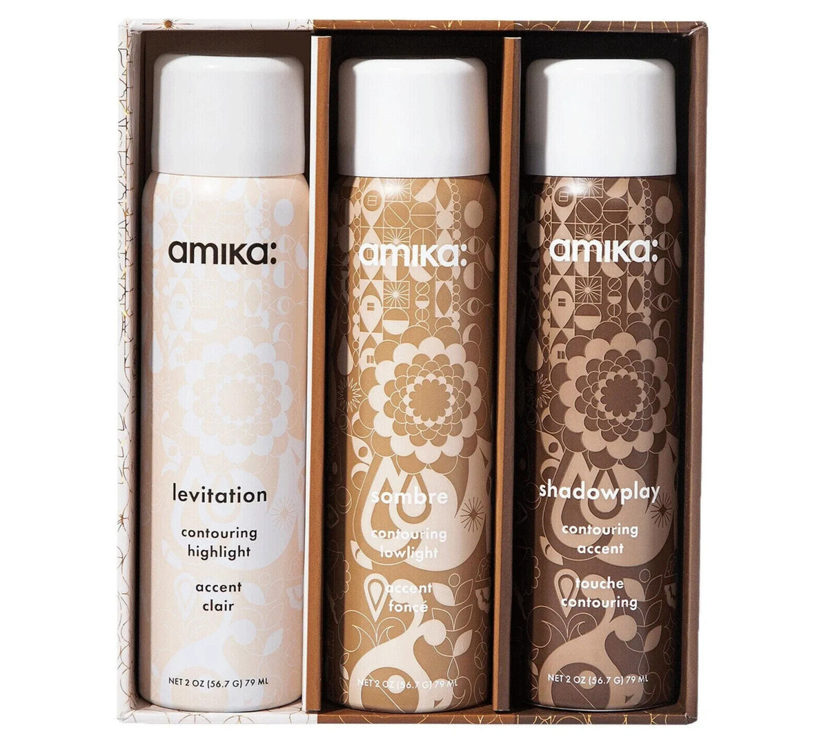 Amika Strobe Contour Kit 3-Piece Temporary Color Spray Set - Shadowplay, Sombre, Levitation