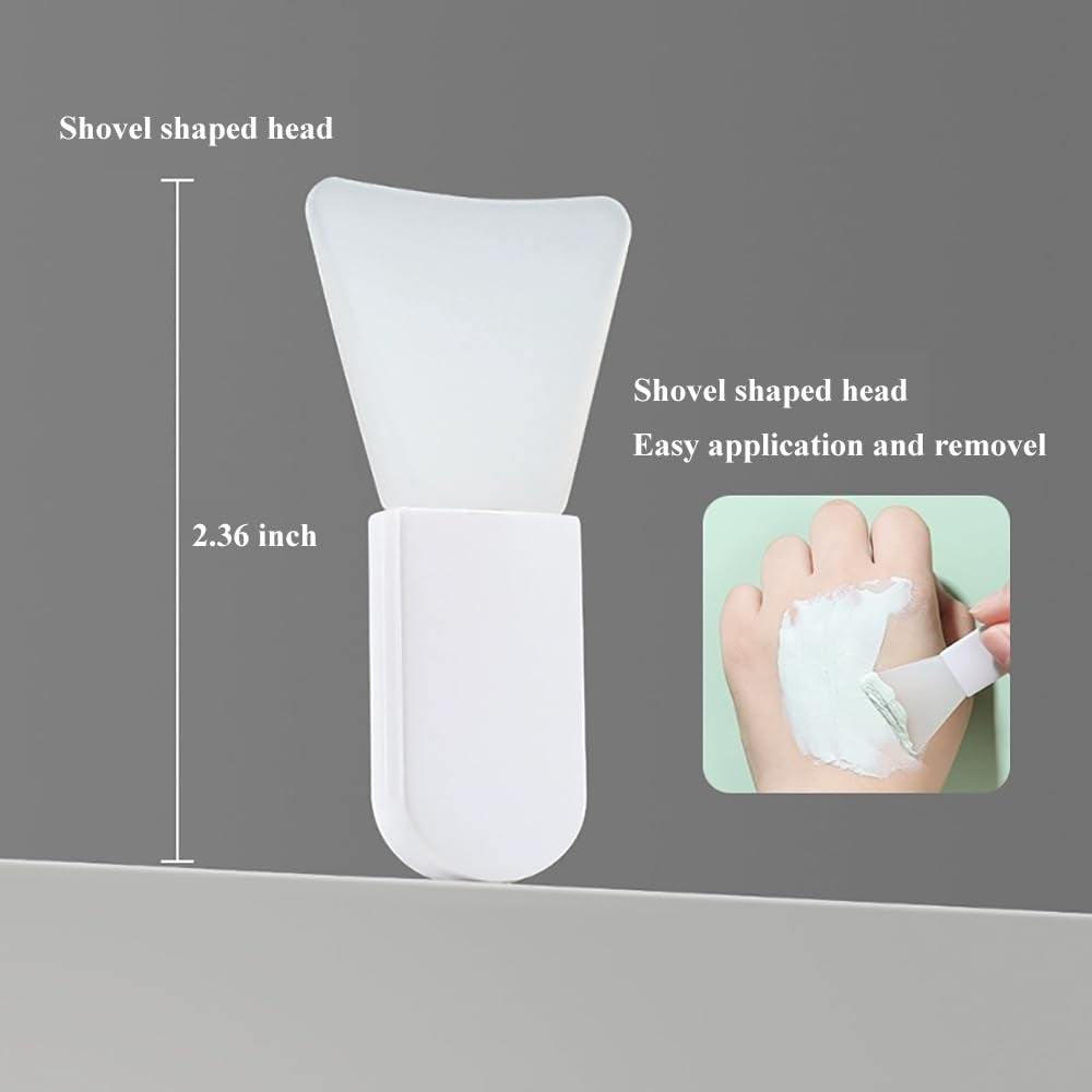 Silicone Face Mask Applicator Brushes 3-Pack - Travel-Friendly Makeup Spatulas