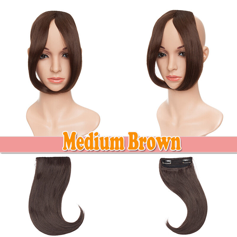 Clip-In Thin Neat Bangs Hairpiece for Front Fringe Hair Extensions
