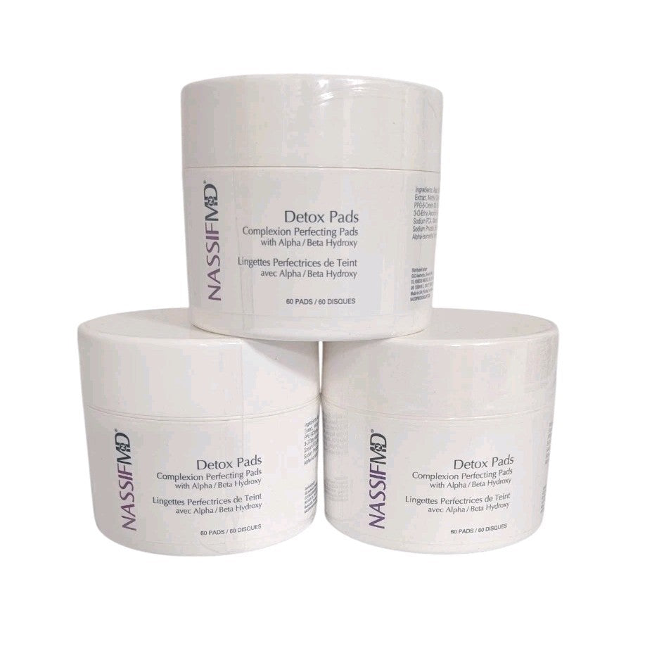 Detox Pads Complexion Brightening Exfoliating 3-Piece Set - 60 Count