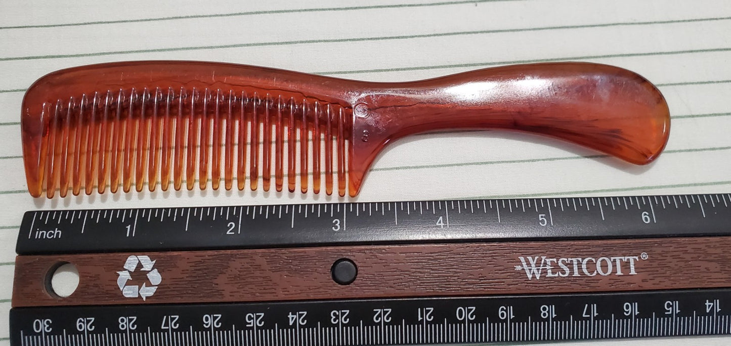 Vintage Tip Top Brown Styling Comb Set - 3 Pieces, 6 Inches