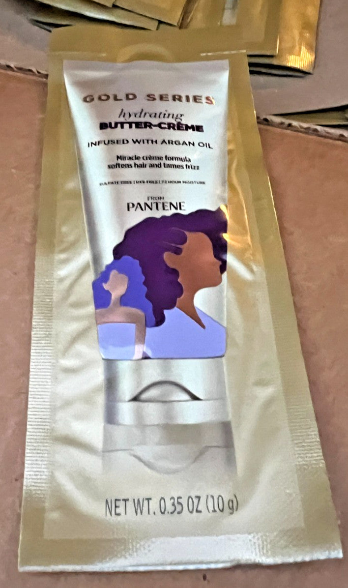 Travel Sample Pack of Pantene Gold Series Hydrating Butter-Creme 0.35oz - 20 Packs