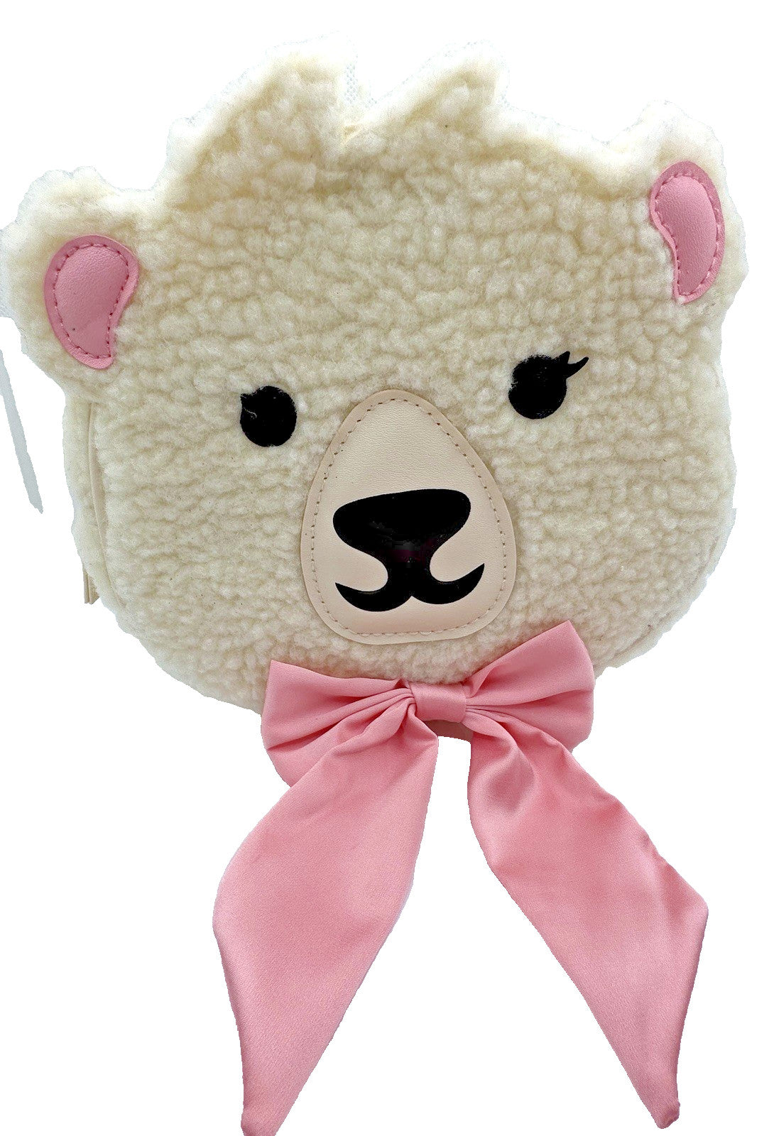 Mini Backpack Cosmetic Bag - Lambie Polar Bear Design, Travel & Purse