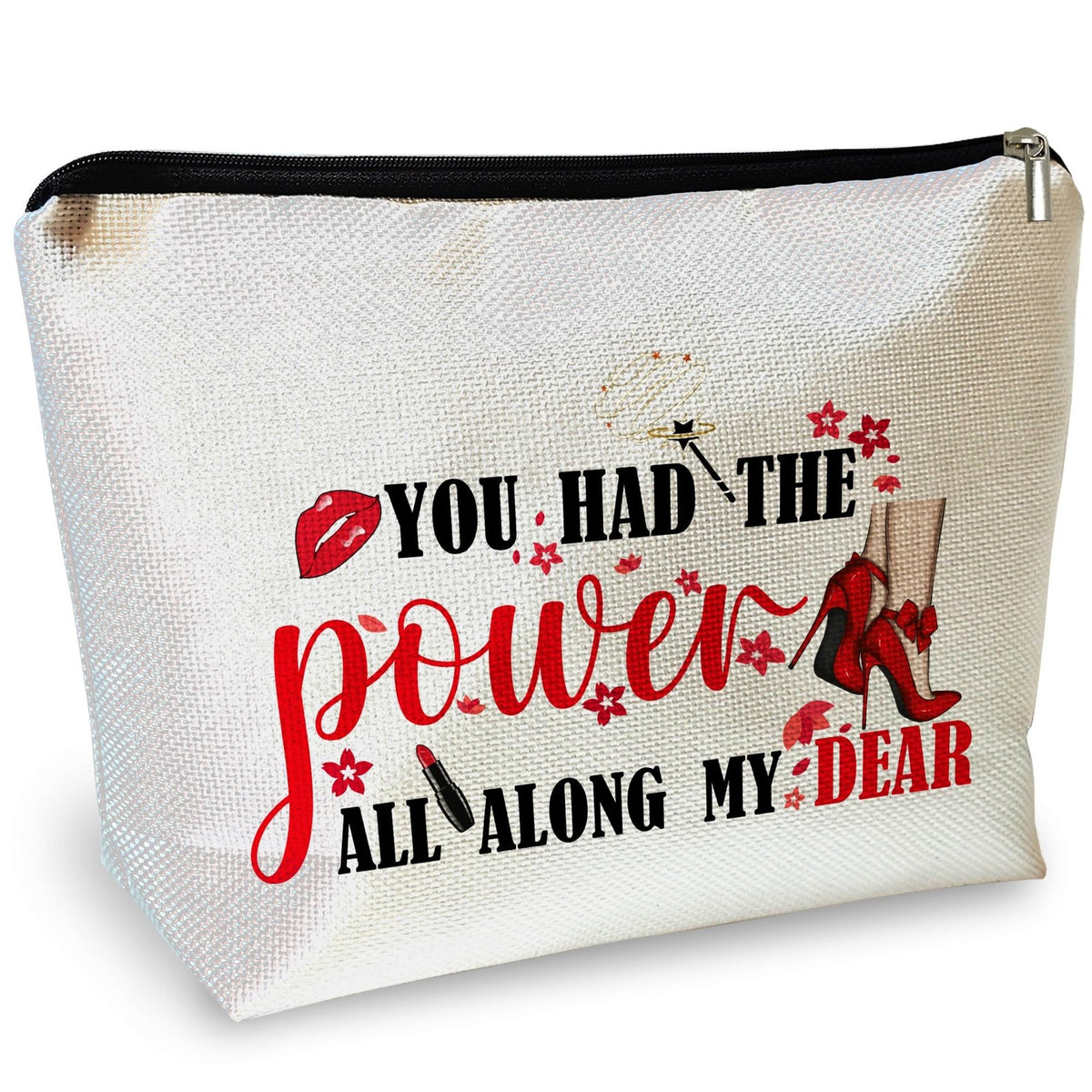 Inspirational Makeup Bag You Had The Power All Along Travel Cosmetic Pouch - Motivational Gift for Women
