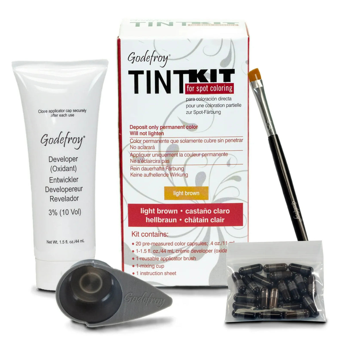 Professional Hair Tint Kit with 20 Applications - Multiple Colors Available