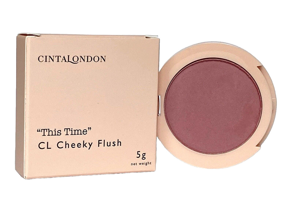 Cream to Powder Blush - Cheeky Flush in This Time - Highly Pigmented, Silky Finish