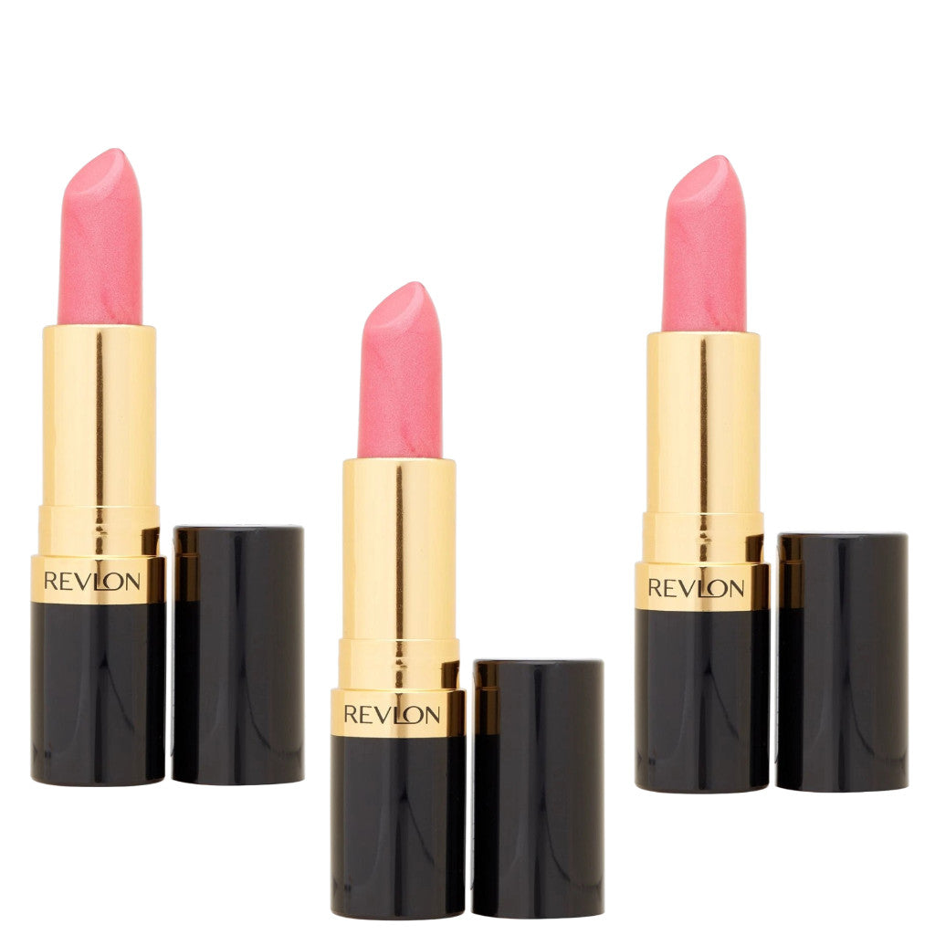 (Lot of 3) Revlon Lipstick Set - Kissable Pink, 0.15oz Each, New