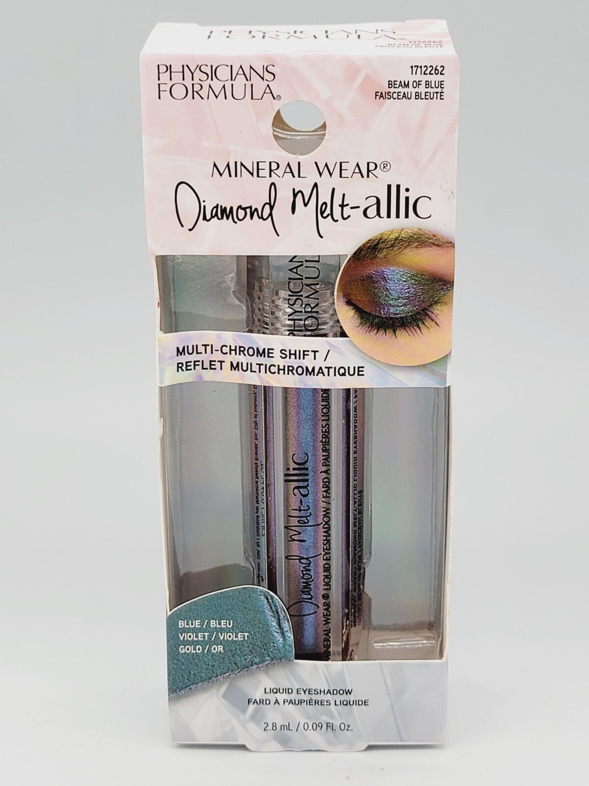Liquid Blue Eye Shadow - Mineral Wear Diamond Melt-Allic Makeup