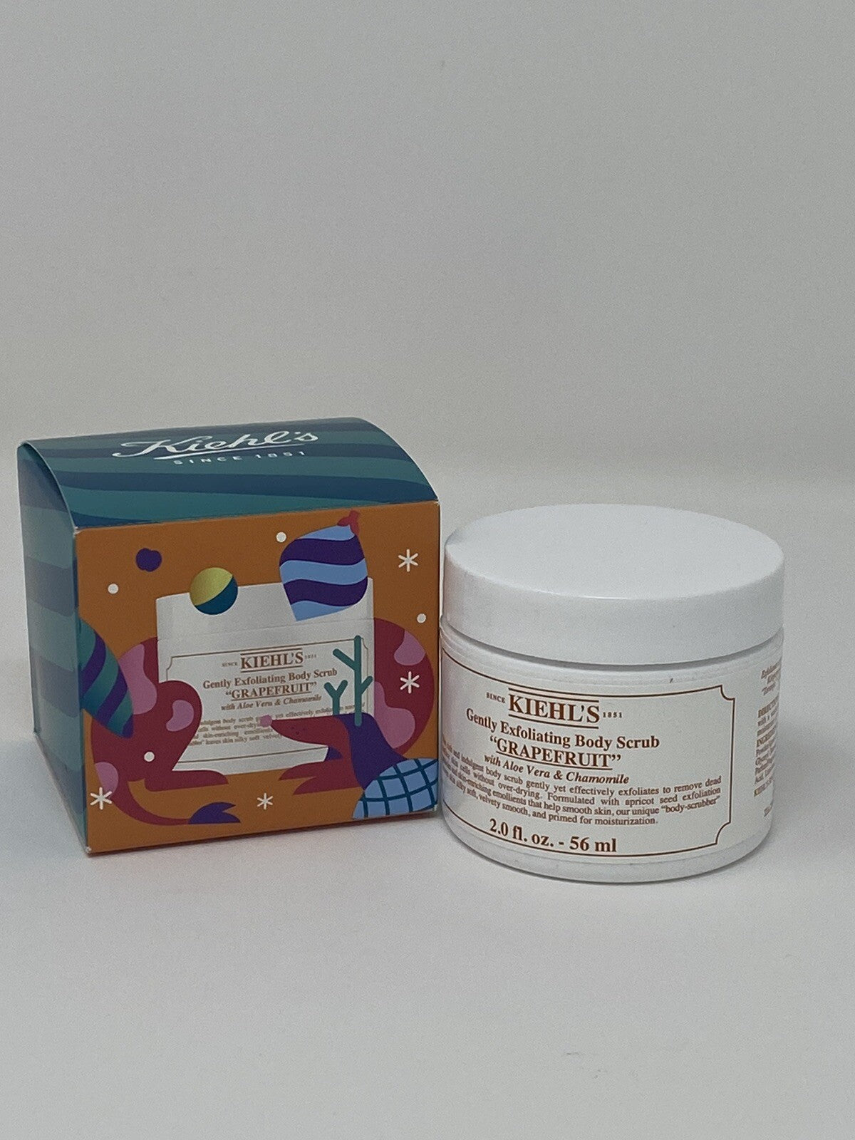 KIEHL'S Gently Exfoliating Body Scrub ~ GRAPEFRUIT 2oz/56ml - Free