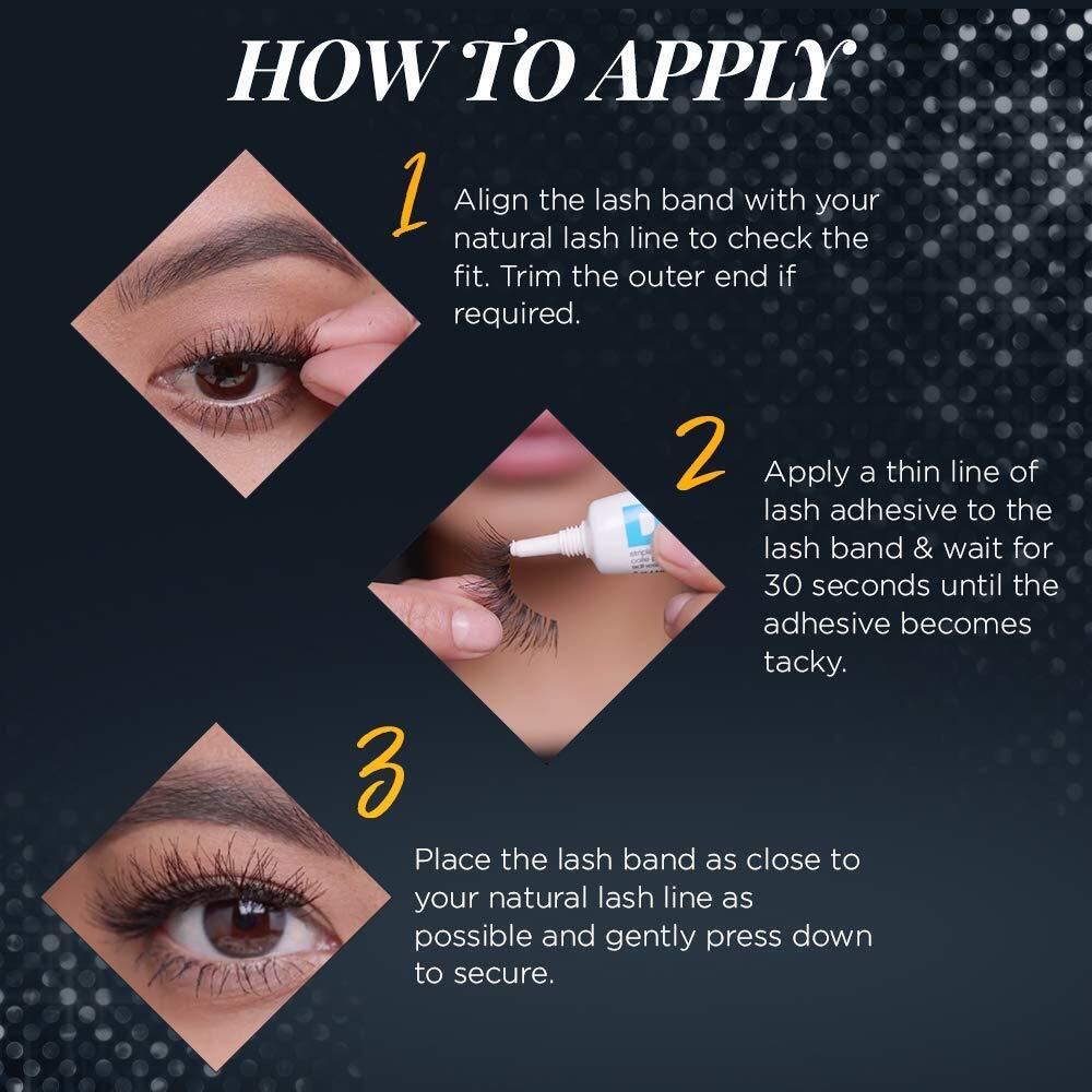 Double Layer False Eyelashes #204 - Dramatic Volume for All Eye Shapes - 4 Pack