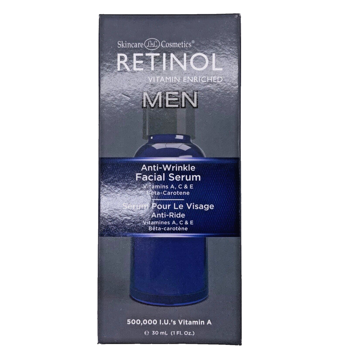Men's Retinol Anti-Wrinkle Facial Serum Set - Reduce Lines & Aging Signs