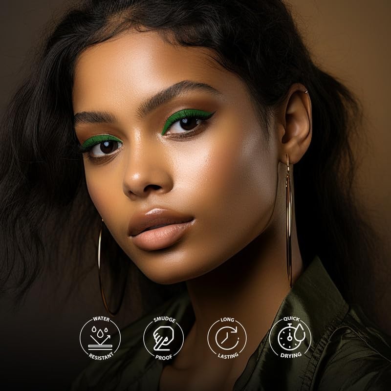 Liquid Eyeliner Evergreen - Smudge-Proof 24-Hour Eye Makeup