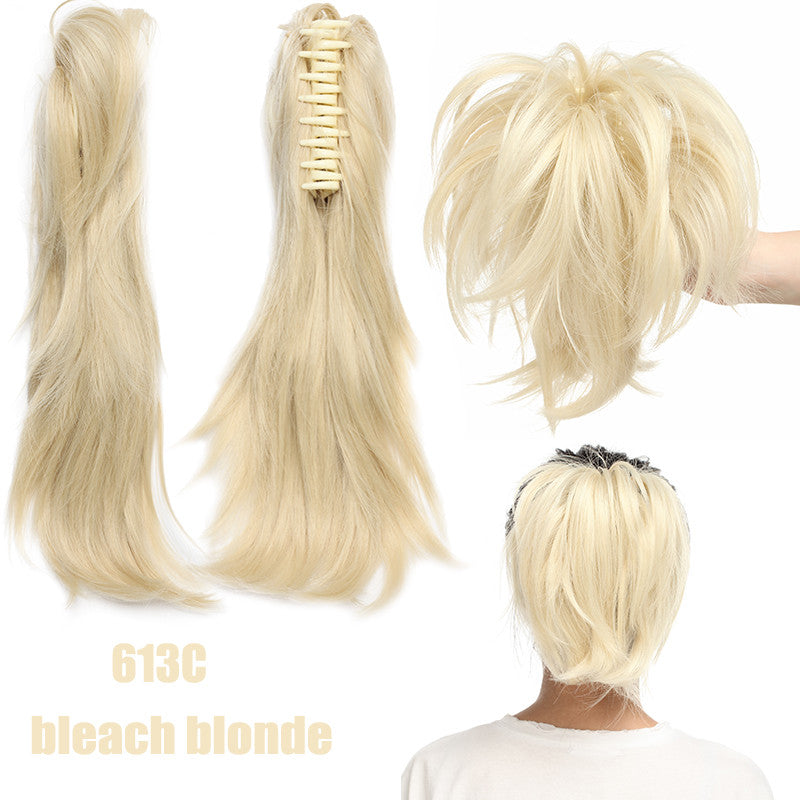 8-inch Short Claw Ponytail Hair Extension Clip for Messy Bun & Ponytail Styles