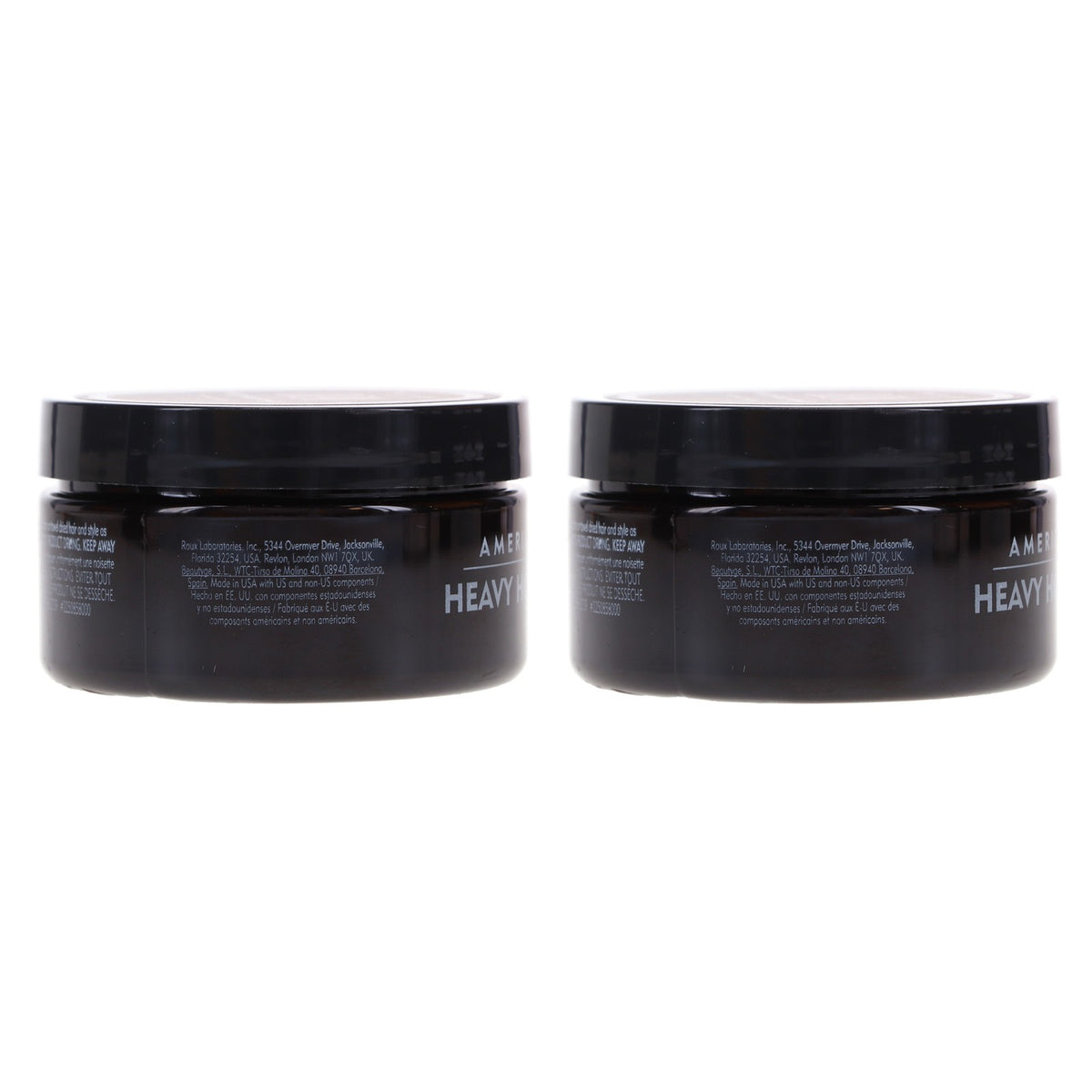 Heavy Hold Hair Pomade 3 oz - 2 Pack for Strong Styling & Shine