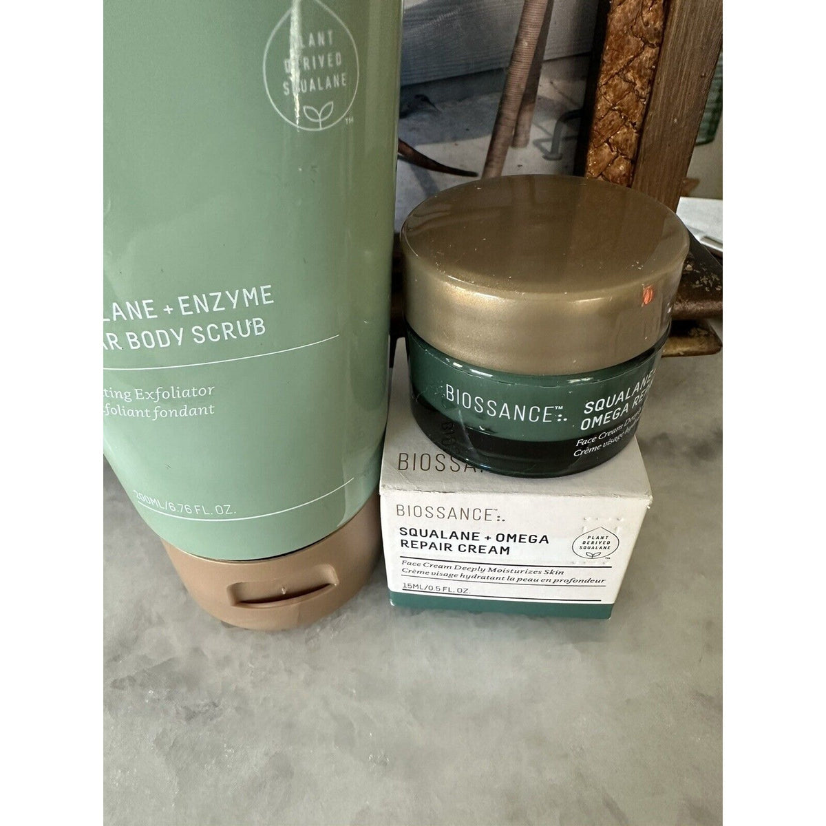 Biossance Squalane Enzyme Repair & Body Scrub Set - 6.76 fl oz