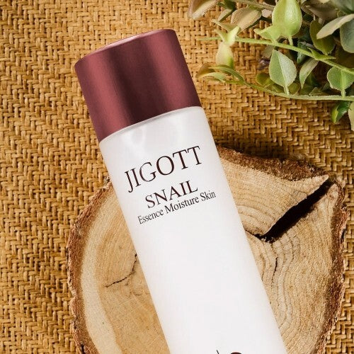 Jigott Snail Essence Moisture Skin Care Set - Toner, Emulsion, Cream, Travel Sizes
