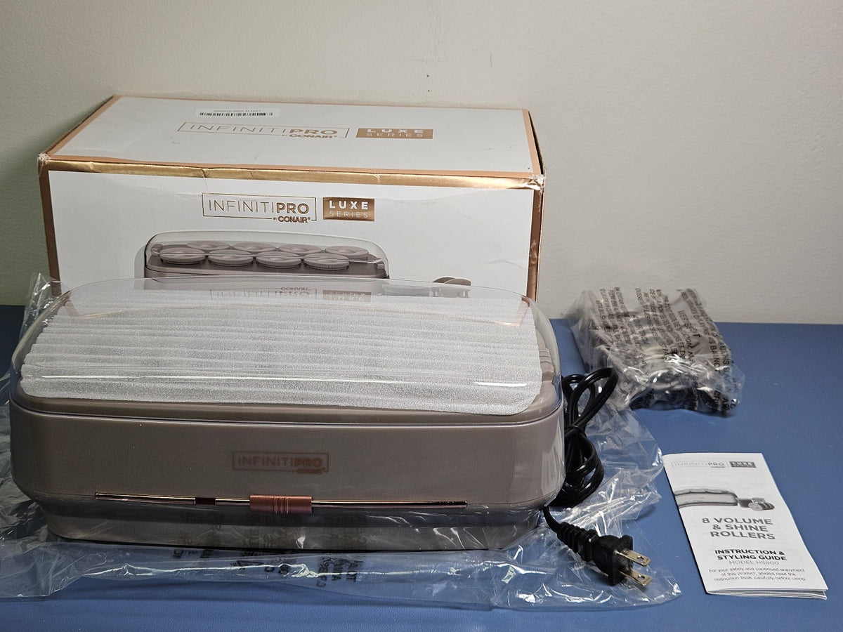 Conair Infinitipro Luxe Series 8 Volume & Shine Hair Rollers - New