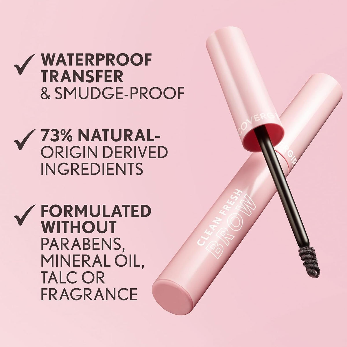Eyebrow Gel Long-Lasting Vegan Brow Enhancer in Dark Brown