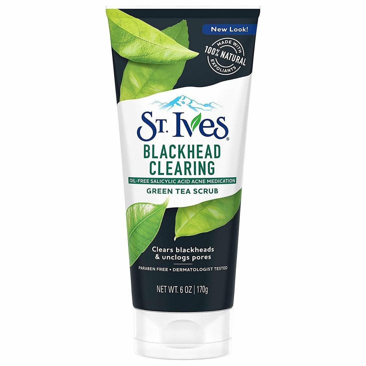 St. Ives Blackhead Clearing Green Tea Facial Scrub Natural Exfoliants