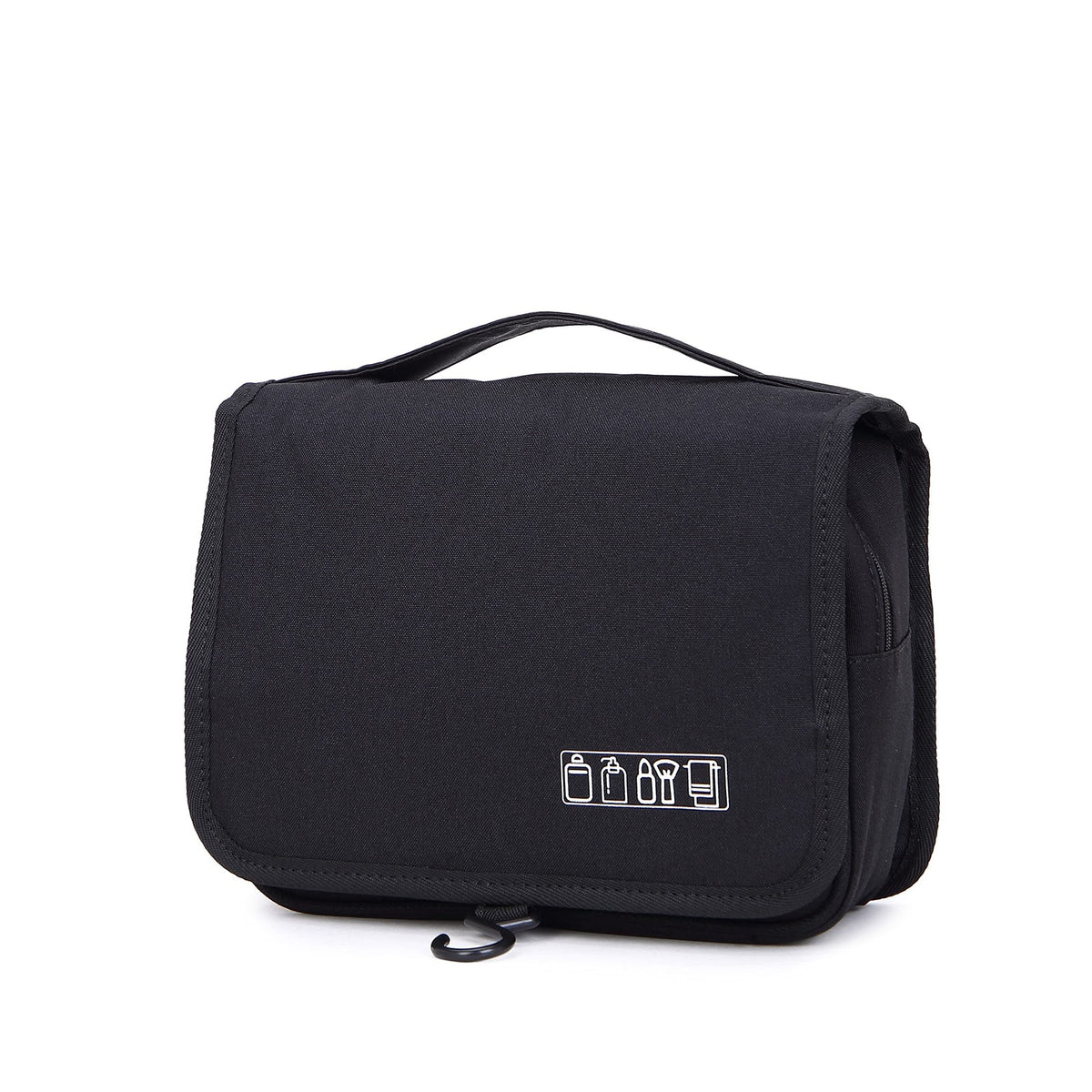 Water-Resistant Travel Toiletry Organizer Bag with Hanging Hook