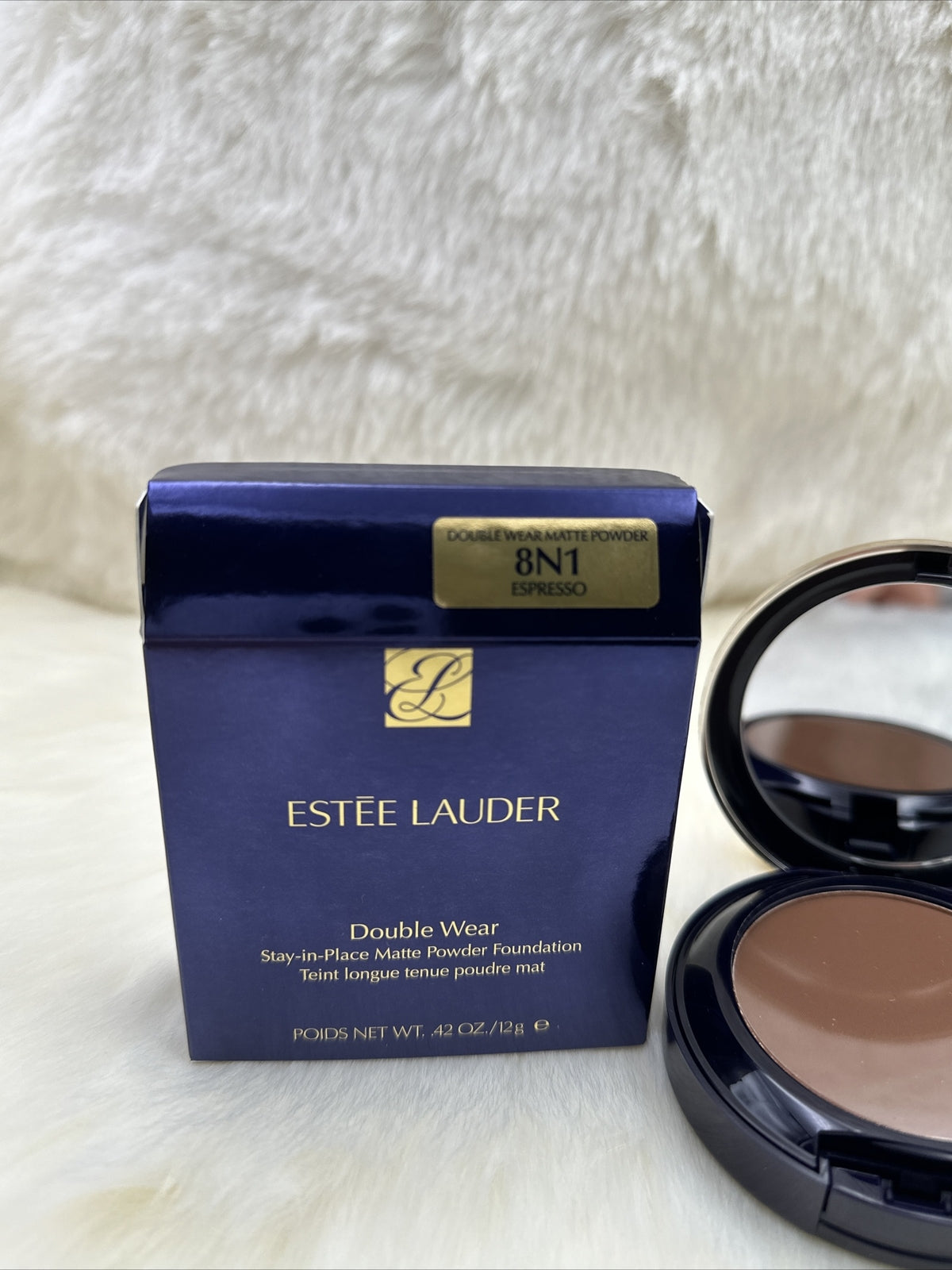 Estee Lauder Double Wear Matte Powder Foundation 8N1 Expresso NIB