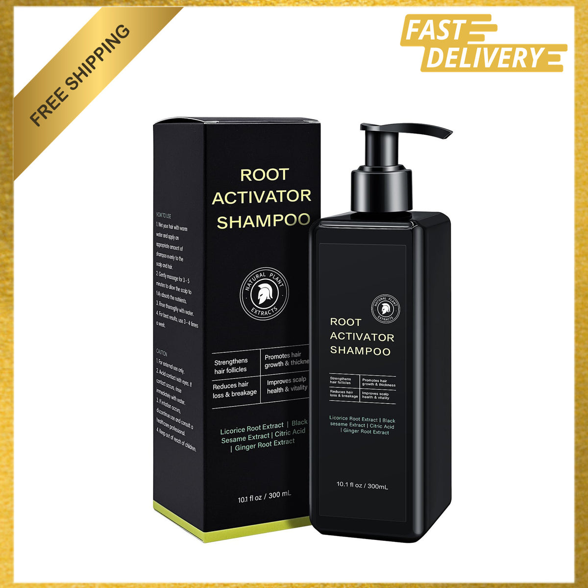 Root Activator Shampoo for Men, Hair Growth Shampoo, Loss, Thinning