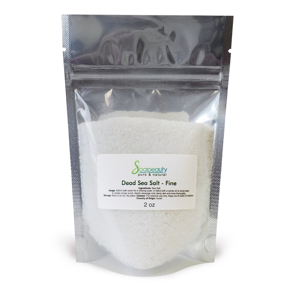 DEAD SEA SALT Fine Grain 100% Pure Natural UNSCENTED | Soapeauty