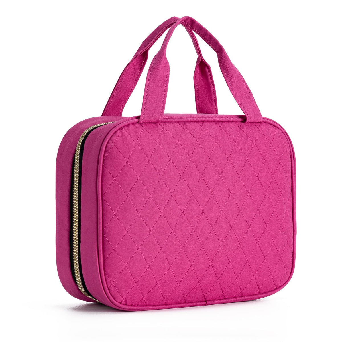 Waterproof Hanging Travel Toiletry Bag with Multiple Compartments - Rose Red