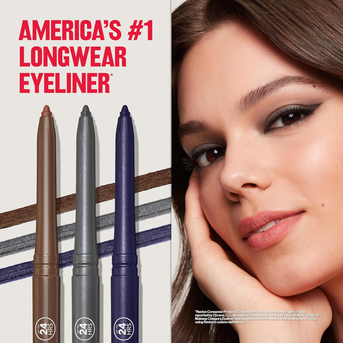 Waterproof Eyeliner Pencil, Long-Lasting Black Makeup Tool - 0.01 Oz