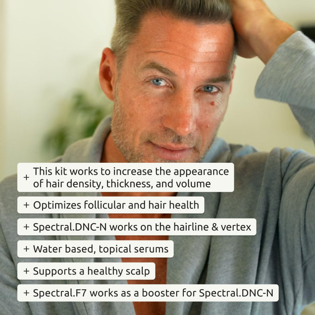 Men's Hair Density Serum Spectral Booster Leave-In Thickening