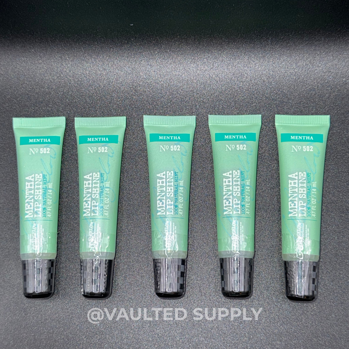 Mentha Lip Shine 5-Pack - Glossy Mint Lip Gloss with Cooling Effect